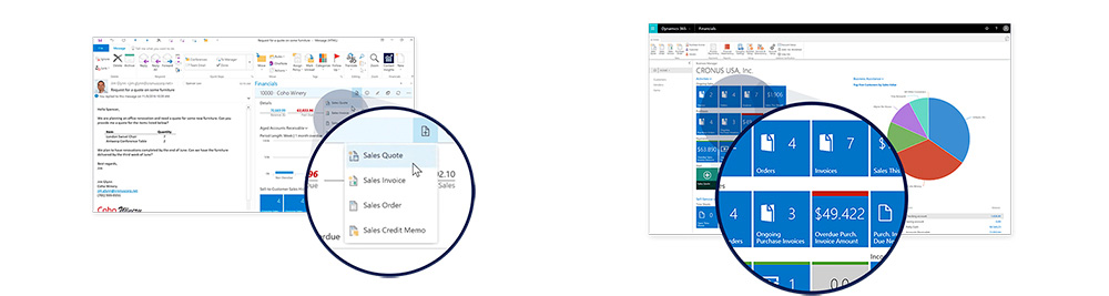 Videata Microsoft Dynamics NAV (navision) Vendite e Acquisti | Navlab