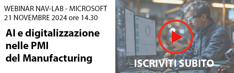 Iscriviti webinar NAV-LAB Microsoft su AI e digitalizzazione nelle PMI | Navlab