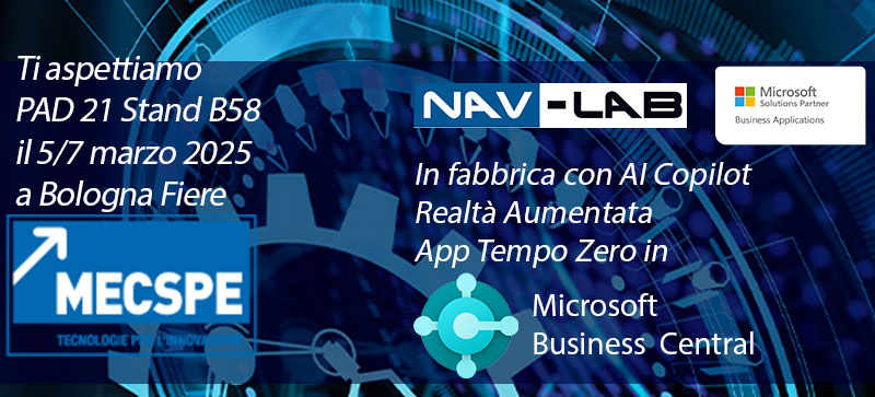 NAV-LAB a MECSPE 2025 nel settore Fabbrica Digitale | Navlab